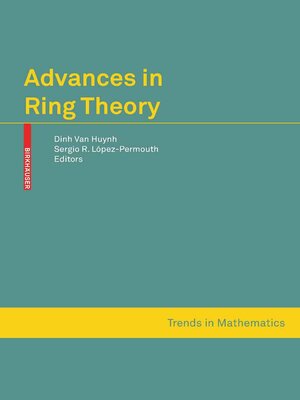 cover image of Advances in Ring Theory
